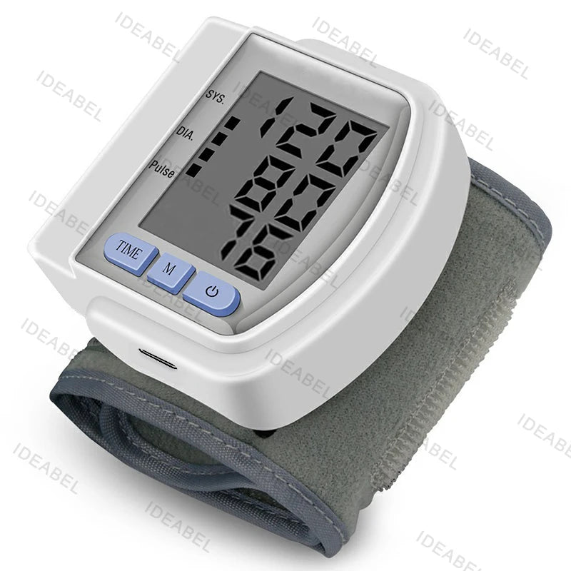 Wrist Monitor Electronic Blood Pressure Monitor Portable Home Blood Pressure Monitors Sphygmomanometer heart rate Tonometer