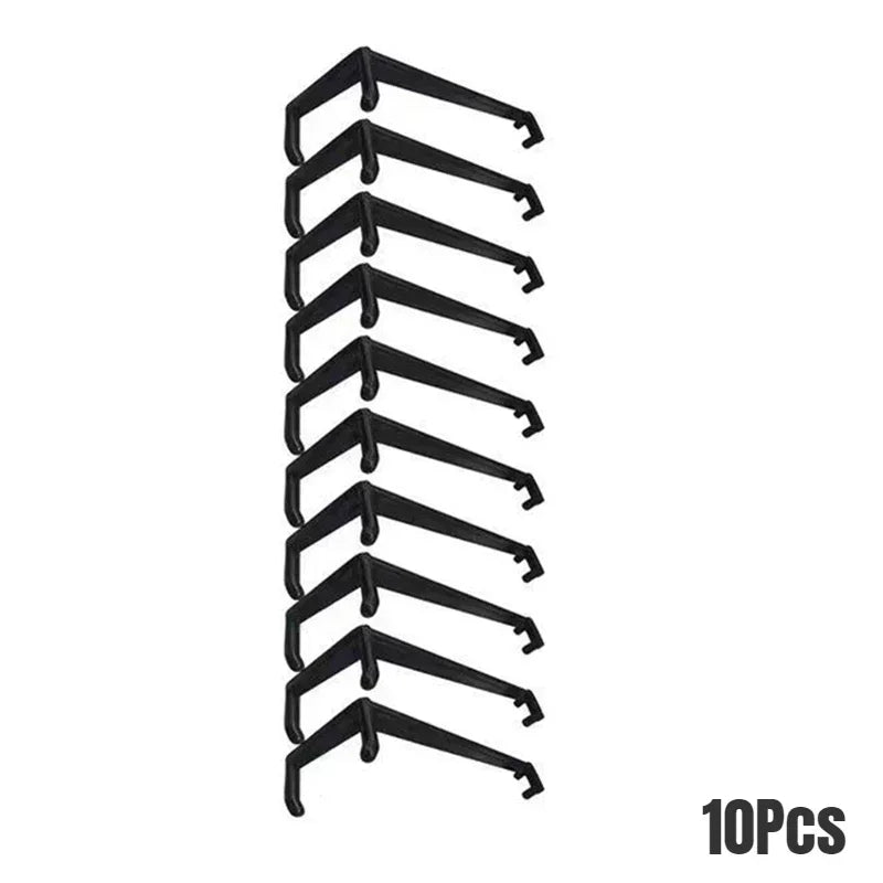 10-piece black plant vine clips for twisting/shaping branches