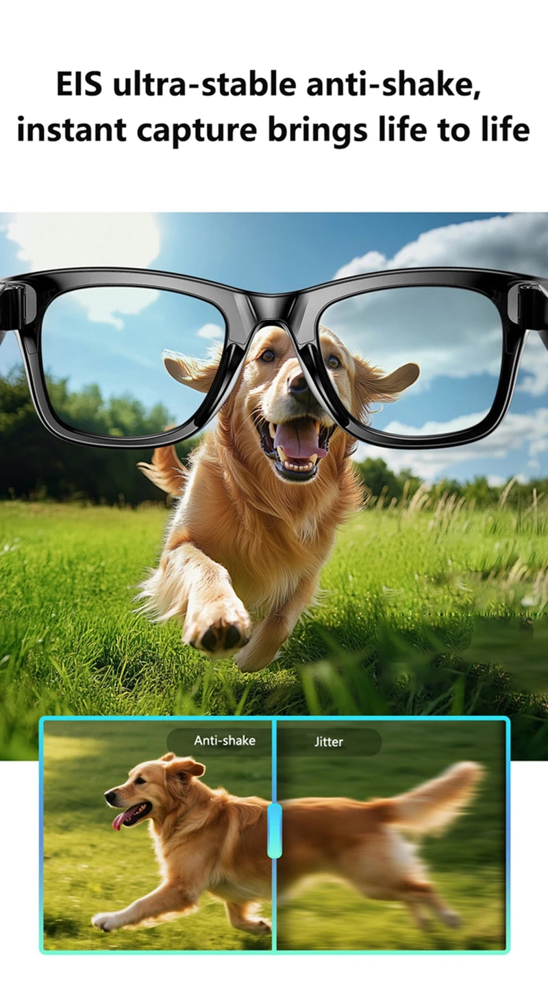 AI Smart Glasses with Camera & Bluetooth Audio - Tidesmit Multi-Lens Tidesmit