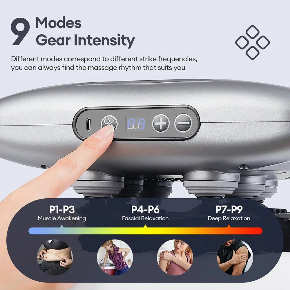 Fascia Gun Deep Tissue Massager – 24 Massage Heads – Tidesmit Fascia Gun Tidesmit