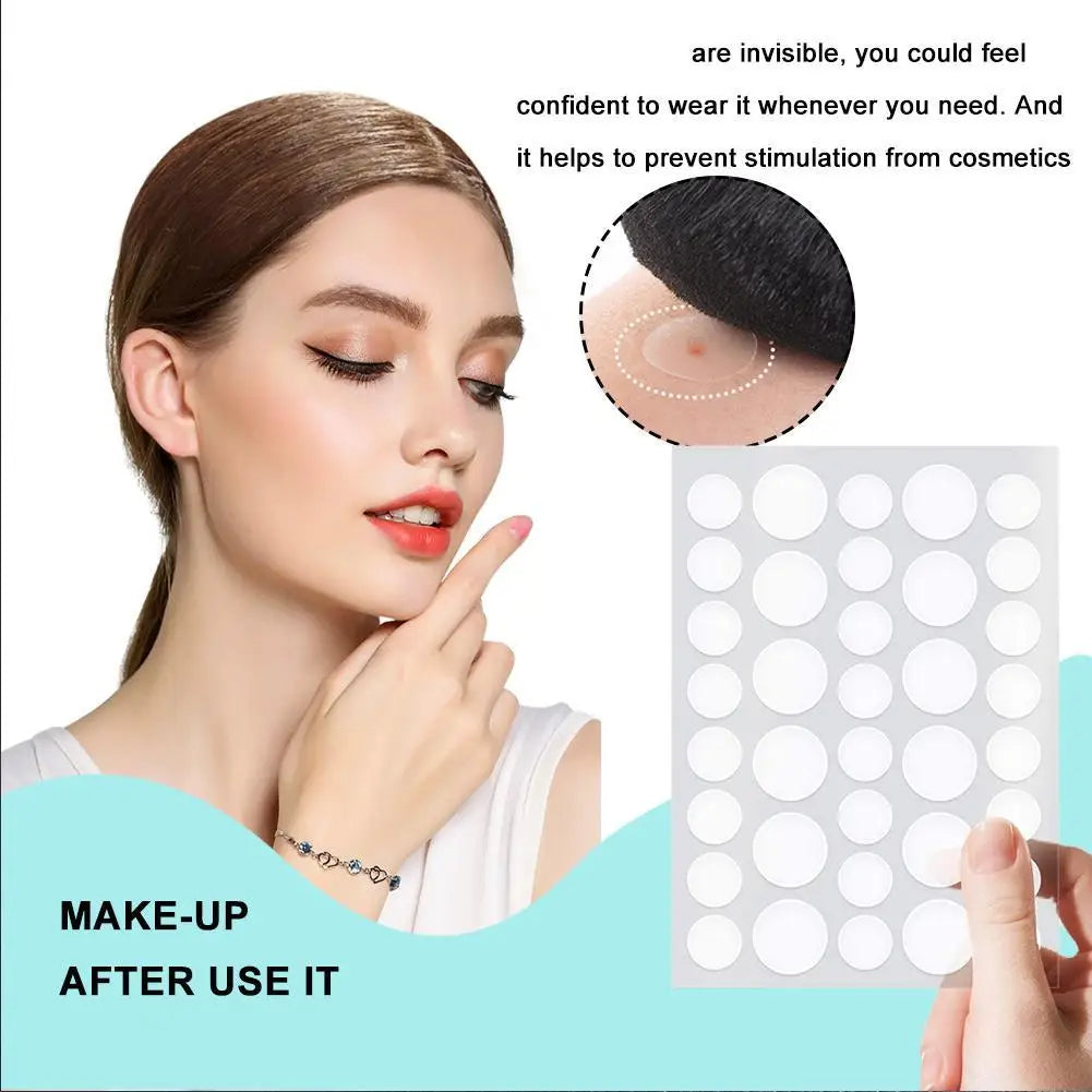 Invisible Pimple Patches for Face with Tea Tree Oil, 72/288 Counts Hydrocolloid Acne Pimple Patches Blemish Dots Patch Stickers