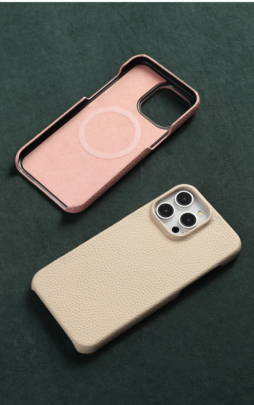 iPhone 16 Pro Max Genuine Leather Case | Slim Shock-Absorbing Cover Tidesmit