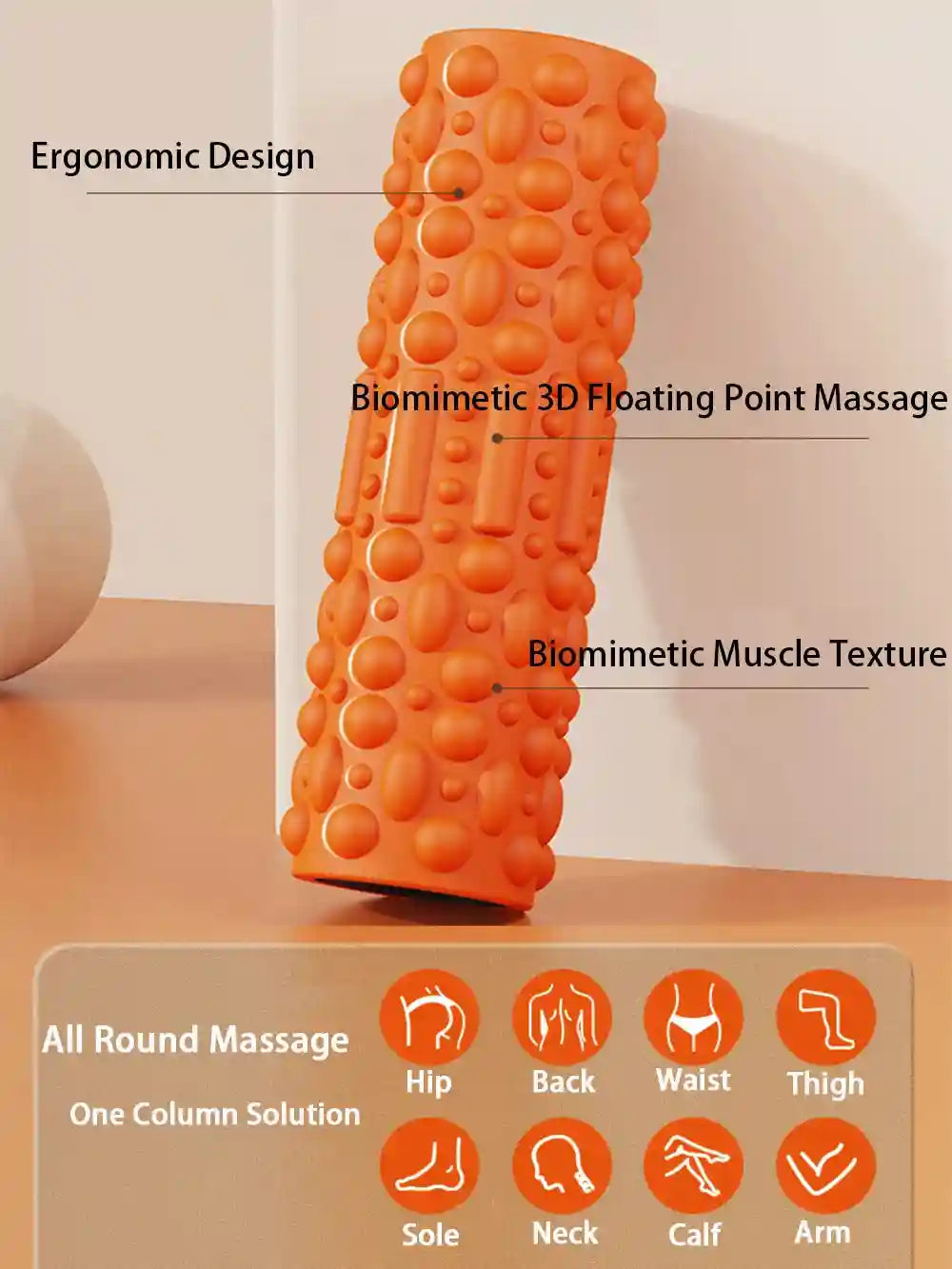 Vibrating Massage Ball: 5-Speed Deep Tissue Electric Muscle Roller Massage Roller Tidesmit