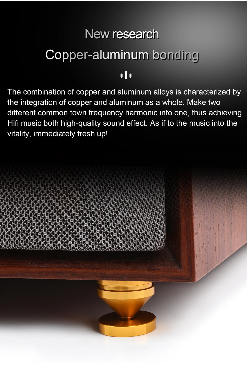 ERUMPENT 4PCS HiFi Speaker Stand Feet Foot Pad High Quality Shock-absorbing Pins Aluminium Alloy Metal Foot Pads for Sound Box