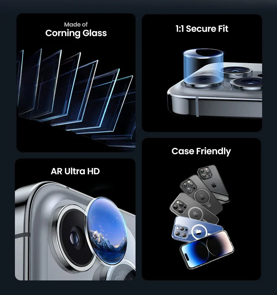 iPhone Camera Lens Protector - 9H Tempered Glass for Maximum Safety Tidesmit