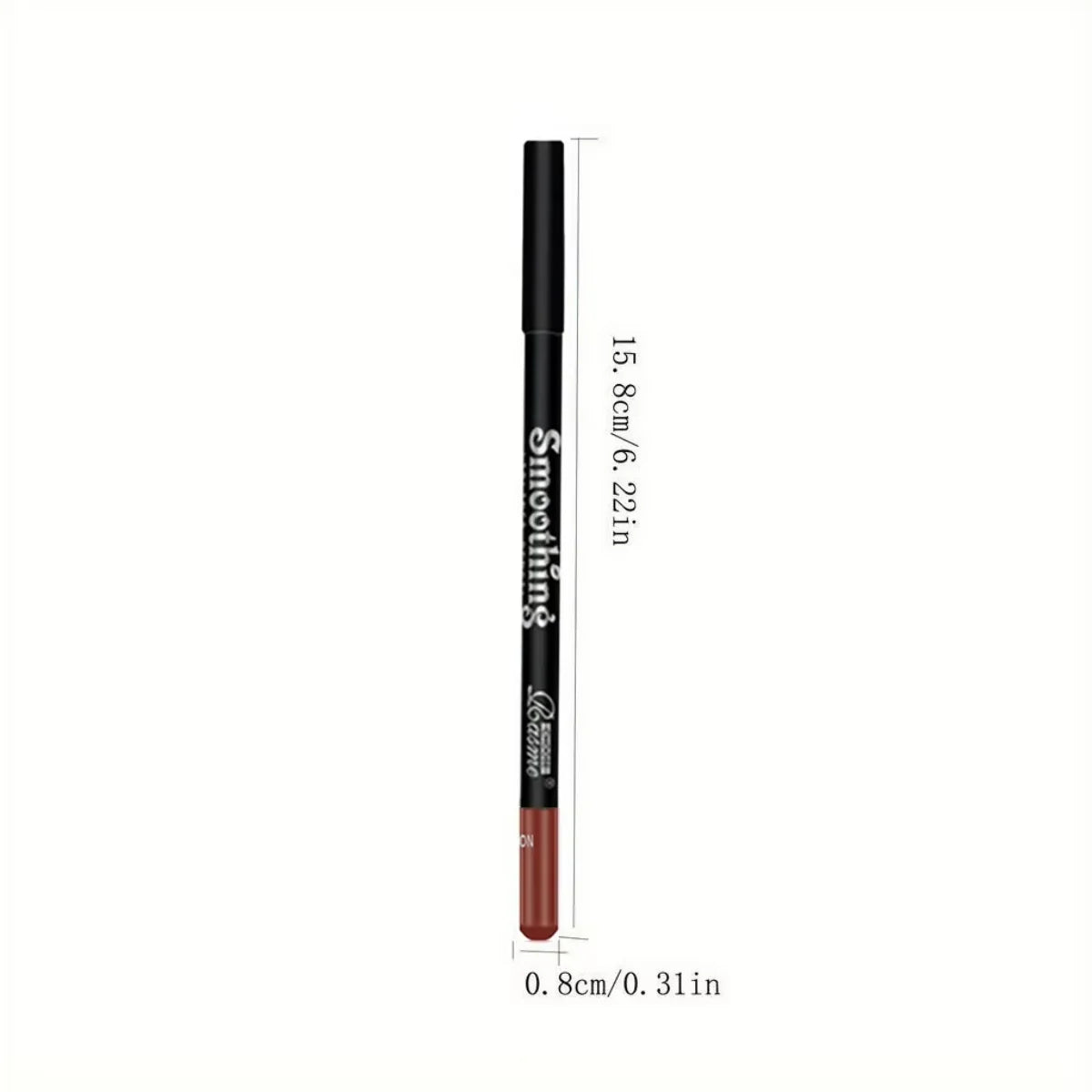 6-color waterproof matte lip liner pencil with long-lasting, non-transfer formula and precise applicator.