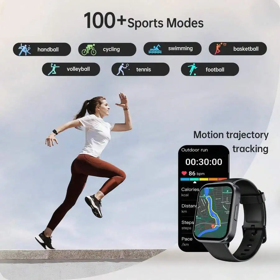 OUKITEL 2026 Smart Watch For Men Women (Answer/Make Calls), 1.91" HD Screen Fitness Watch 140+ Sport Modes Smartwatch, Step And