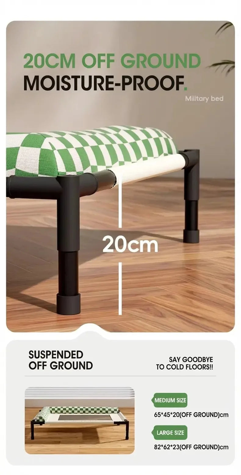 New Style Raised Mesh Cat Dog Off-The-Ground Pet Bed Removable And Washable Breathable Pet Sofa Moisture-Proof With Pilloww