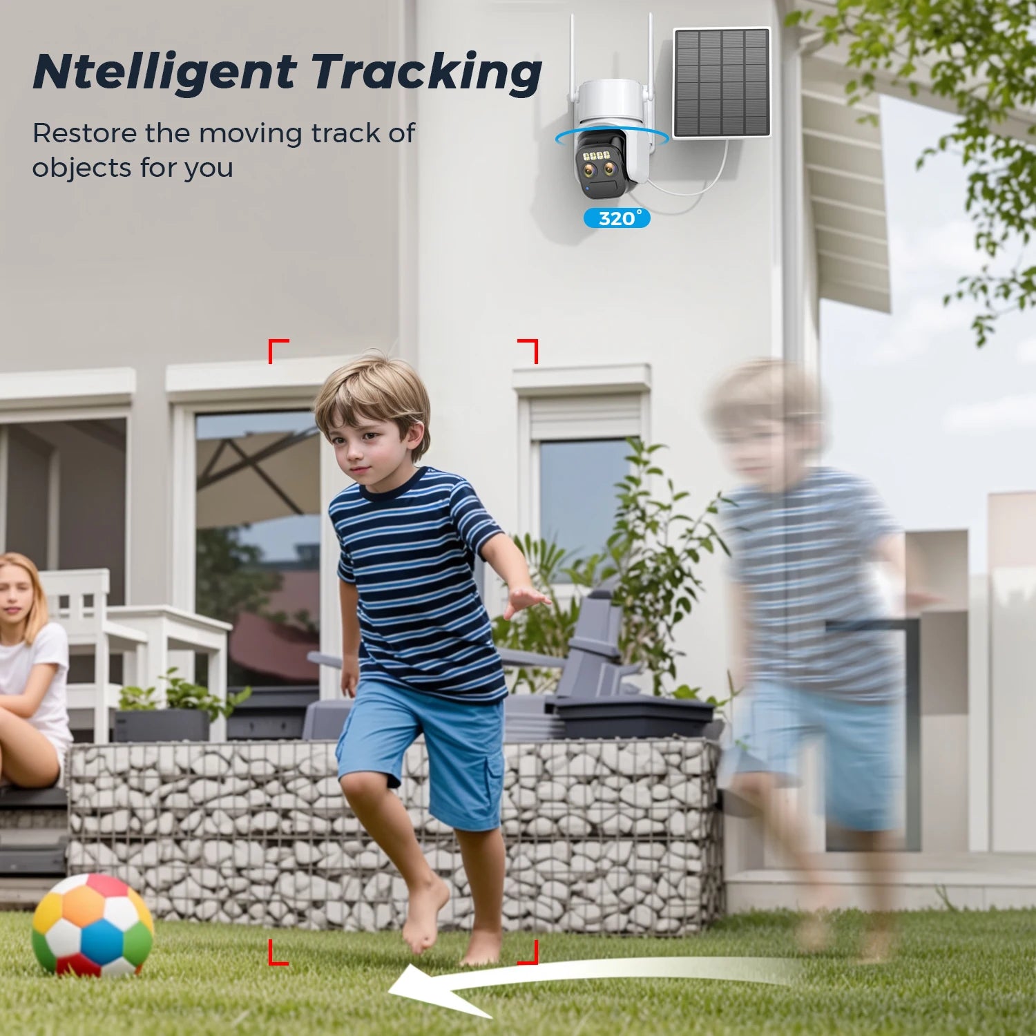 10MP Outdoors Solar Camera 5K PTZ IP 5G Wifi Camera Built in 7500Mah Battery Human Ai Auto Detect Tracking Surveillance Camera