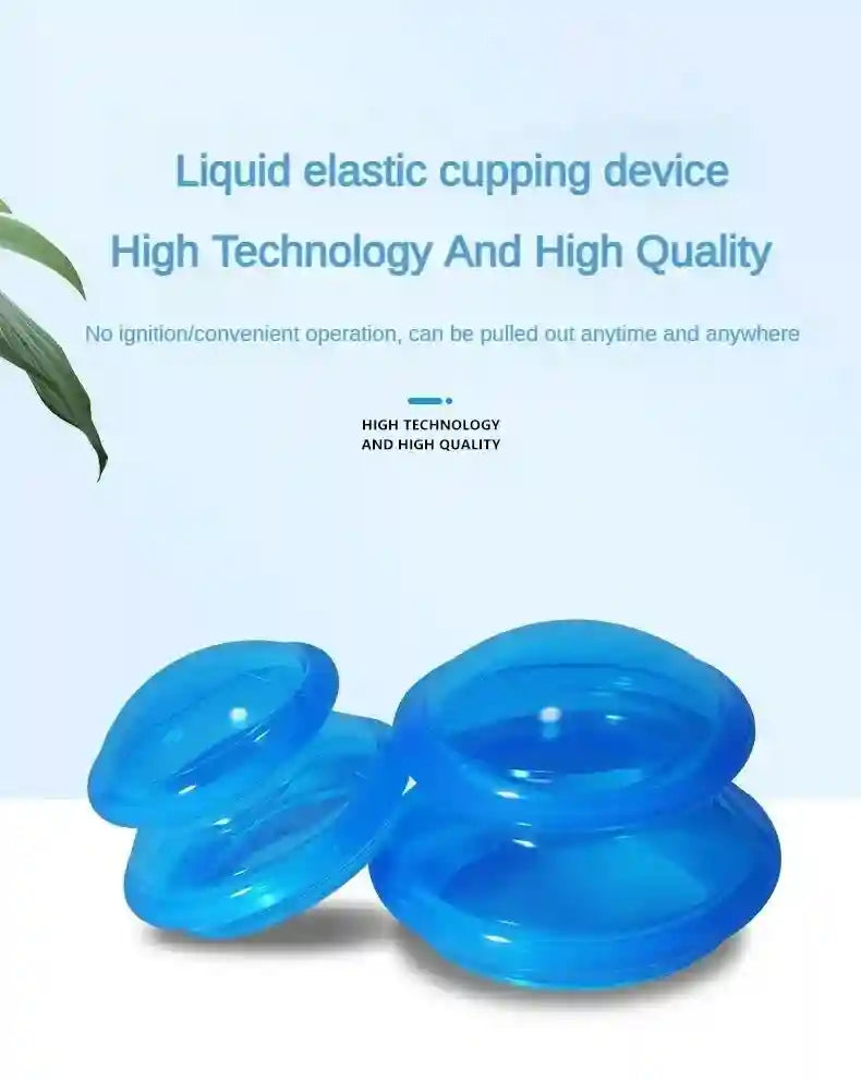 Silicone Cupping Therapy Set - 4 Piece Cellulite Massage Kit Massage Roller Tidesmit