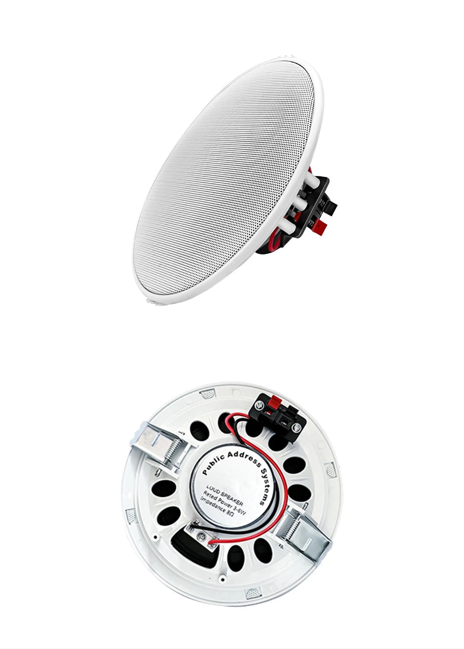 SUMWEE 8 Ohm Full Range Stereo Sound Passive Ceiling Speakers Home Theater Background Music Audio System 5 Inch In Wall Speakers