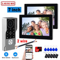7inch Visiophone 2 Wire Video Porter Doorbell Camera WiFi Intercom System Wireless Video Ringtone Doorphone Tuya Password Unlock