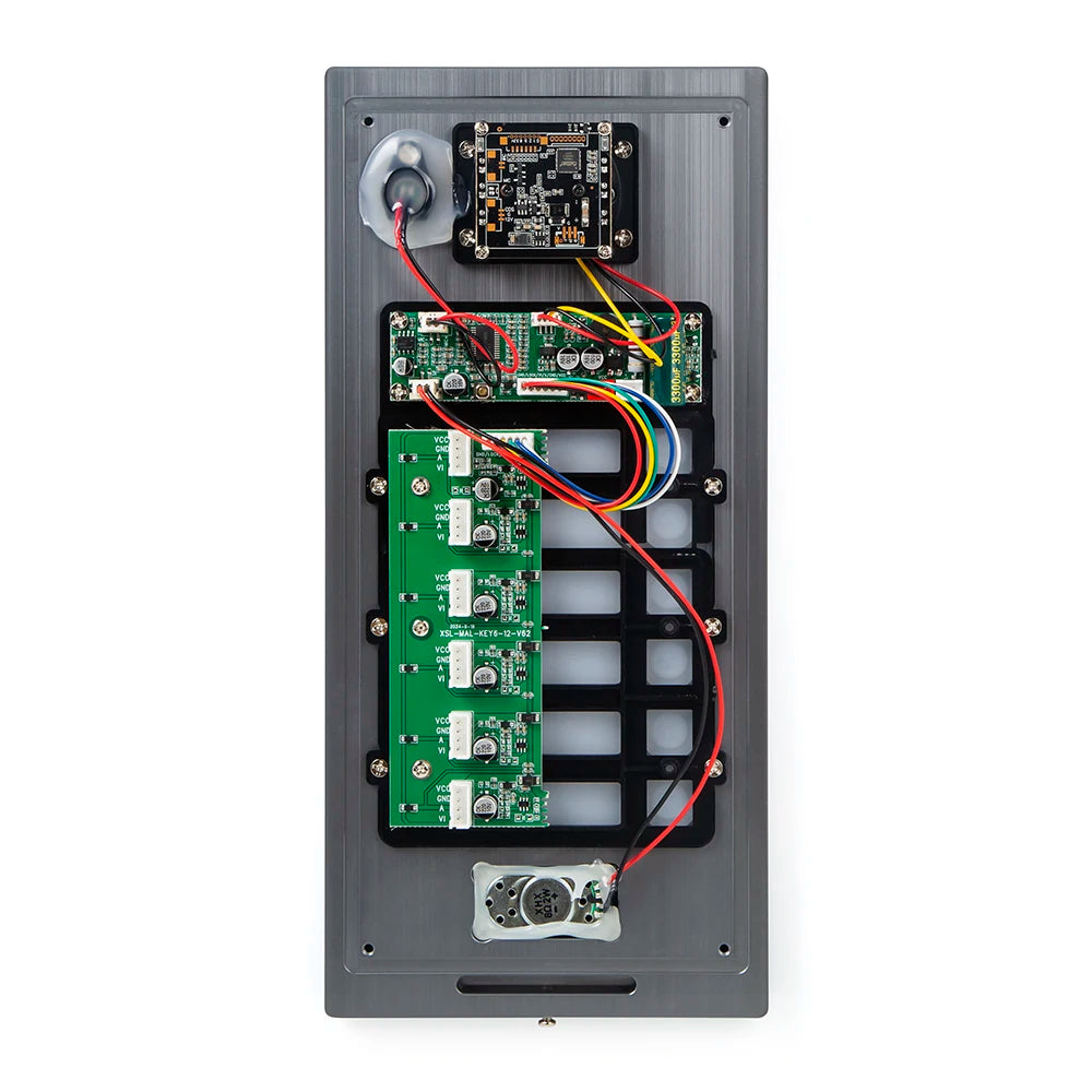 HOMSECUR XC114F-8 Doorbell Camera RFID Access with Flush Mount for 8 Families Video Door Phone Intercom