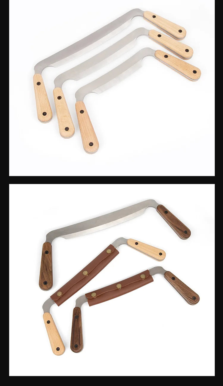 Draw Shave Tool High Speed Steel Comfortable Non Slip Handle Multifunctional Debarking Hand Tool for Woodworking Draw Shave Tool