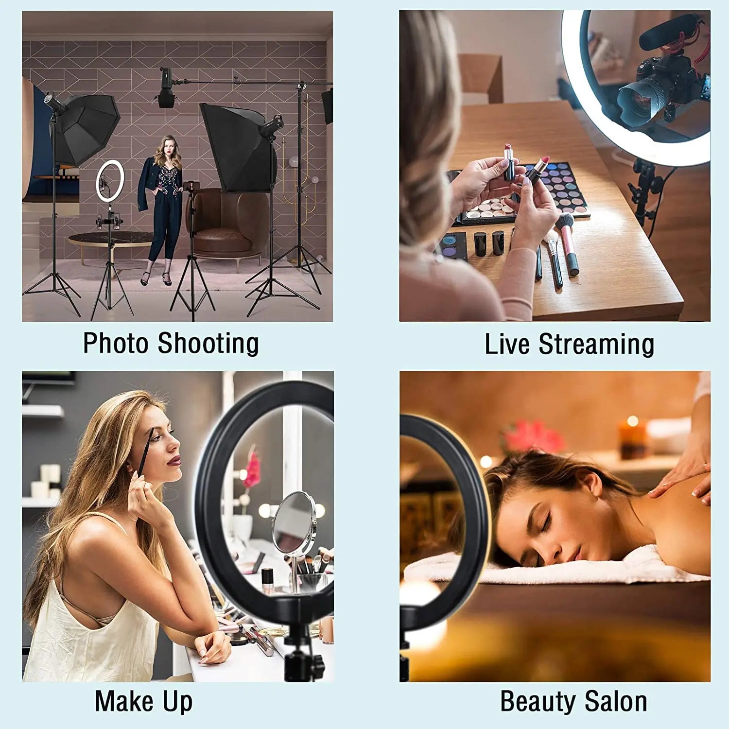 LED Ring Light with Tripod Stand for Video Live Streaming by Tidesmit Tidesmit