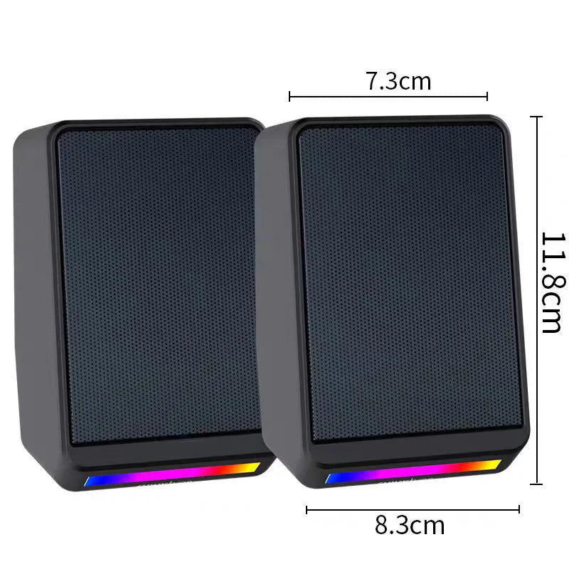 USB Gaming Speakers for Desktop PC and Laptop with RGB LED - Tidesmit Tidesmit