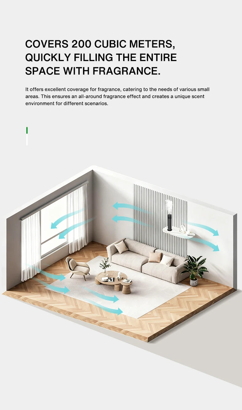 NAMSTE Smart Electric Smell Distributor Fragrance Diffuser Waterless Scent Diffuser Home Appliance Room Essential Oil Diffuser