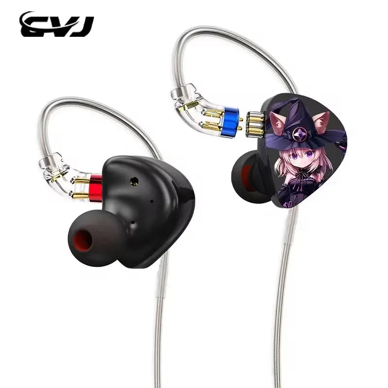 3DD Triple Driver Wired In-Ear Monitors by Tidesmit Nightelf no mic Tidesmit