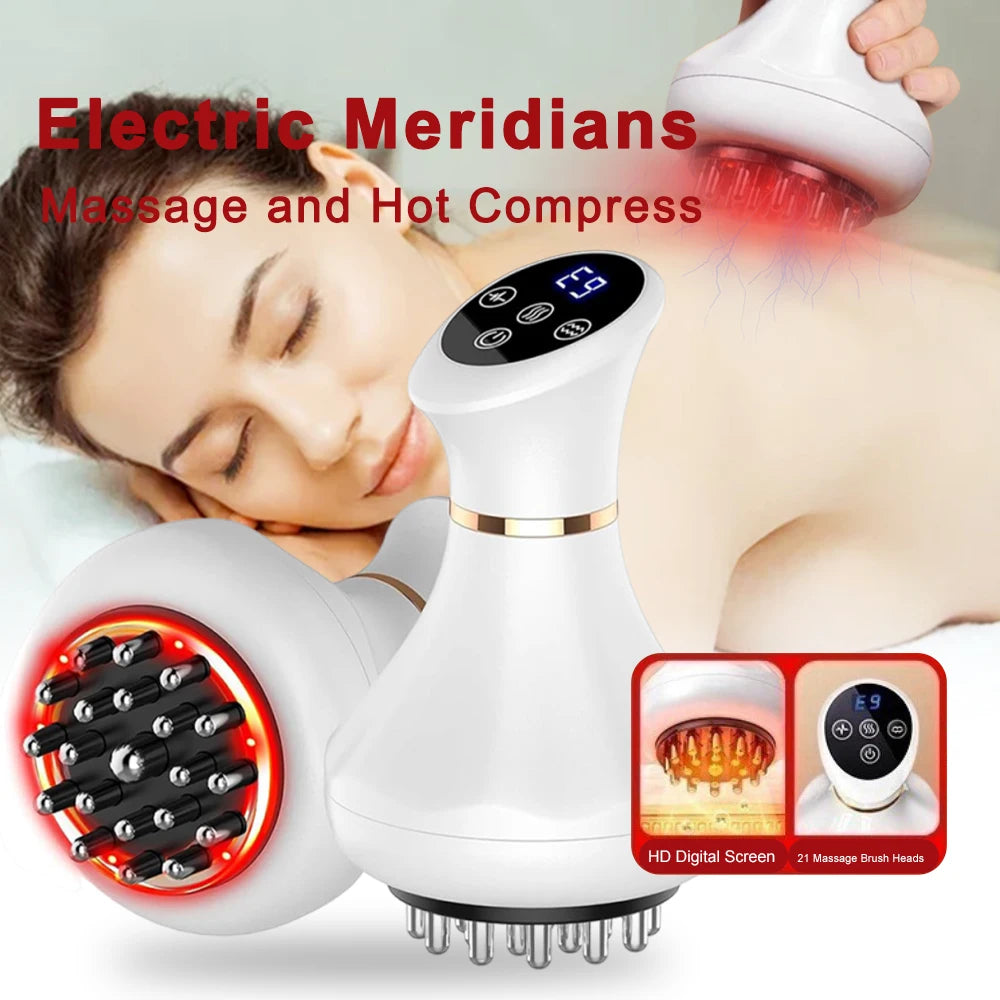 Anti Cellulite Massage Tool - White Lymphatic Drainage Sculpting Device Relaxation Treatment Tidesmit