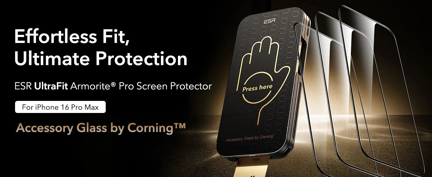 iPhone 17 Pro Max Screen Protector | 9H Hardness Tempered Glass 3-Pack Tidesmit