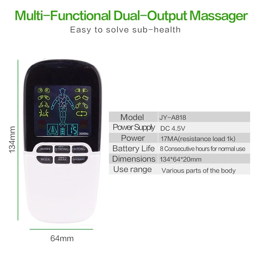 Tidesmit Electric Muscle Stimulator | Rechargeable Heat Therapy Massager Massage Chairs Tidesmit