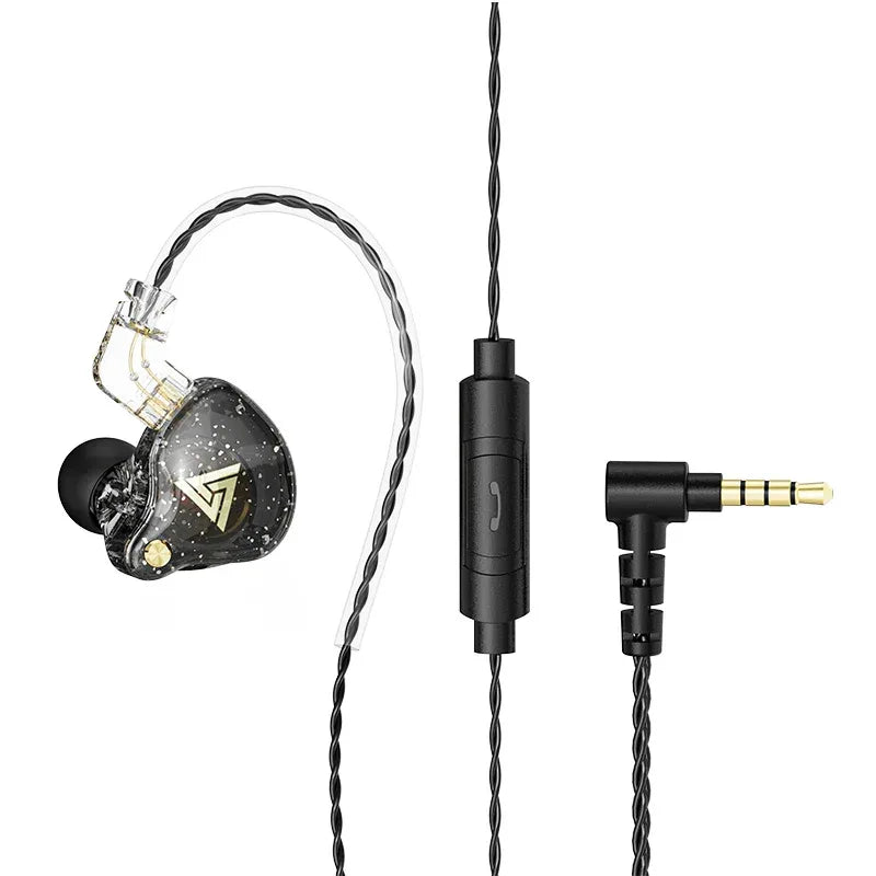 Dual Driver Wired Gaming Earphones HiFi Stereo Audio | Tidesmit Black Tidesmit