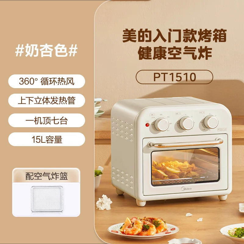 Midea Multifunctional Air Fryer Oven Combo Home Use Small Size Large Capacity Electric Air Fryer Toaster Oven 1510