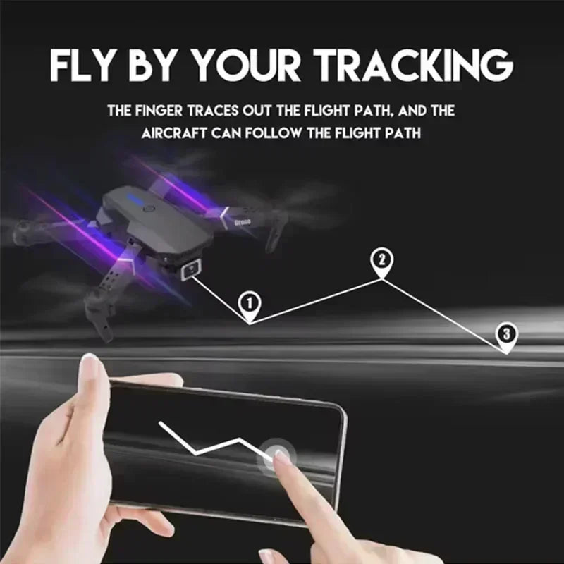 4K Camera Drone: Foldable Dual Lens WiFi RC Quadcopter for Beginners Tidesmit