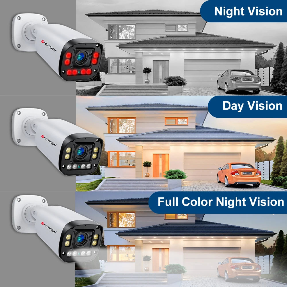 4K 8MP Auto Focus Poe Ip Camera  AI Face Detection Humanoid Video Surveillance Cameras Home Security Camera Outdoor CCTV