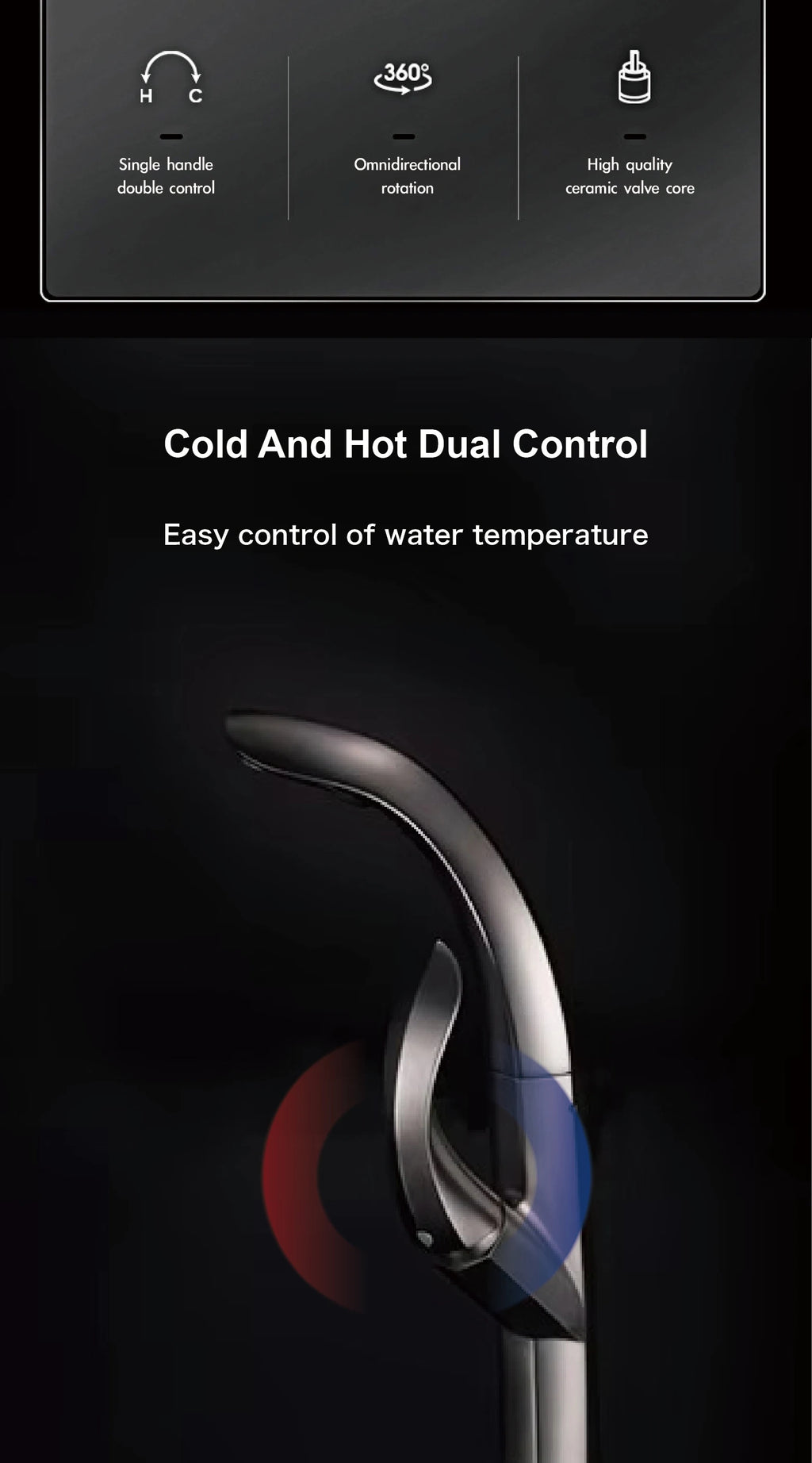 Luxury Brass Gold Touch Switch Kitchen Faucet Pull-Out Design 1 Hole Single Handle Hot and Cold Water Sink 2 Function Mixer