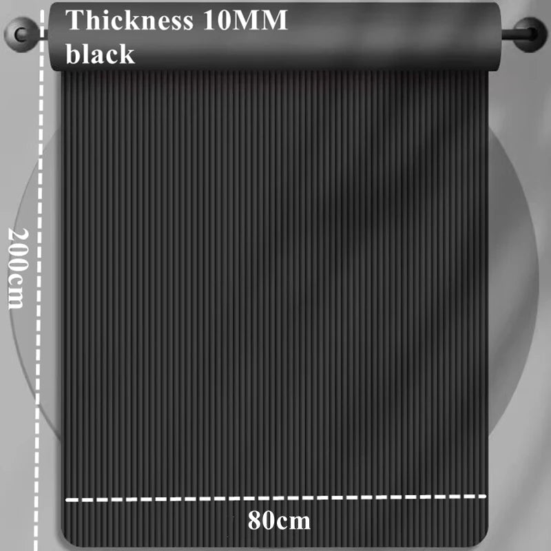 200/185×80/90cmYoga Mat Travel Fitness Exercise 10mm Thicknesses for Yoga Pilates Floor Workouts Thicken Widen Moisture-proof