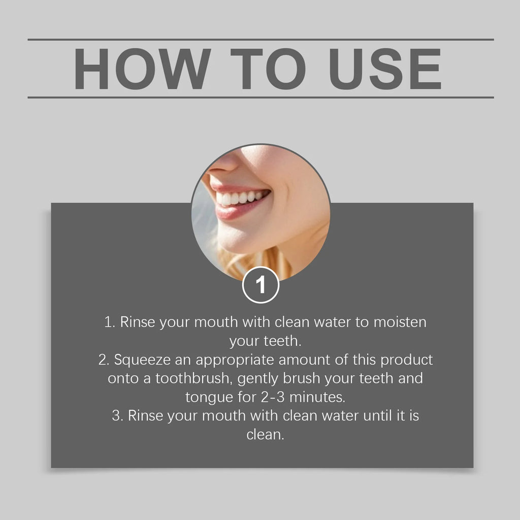 Tidesmit 5D White Foam Toothpaste for gentle teeth whitening, stain removal, and daily oral hygiene mint care.