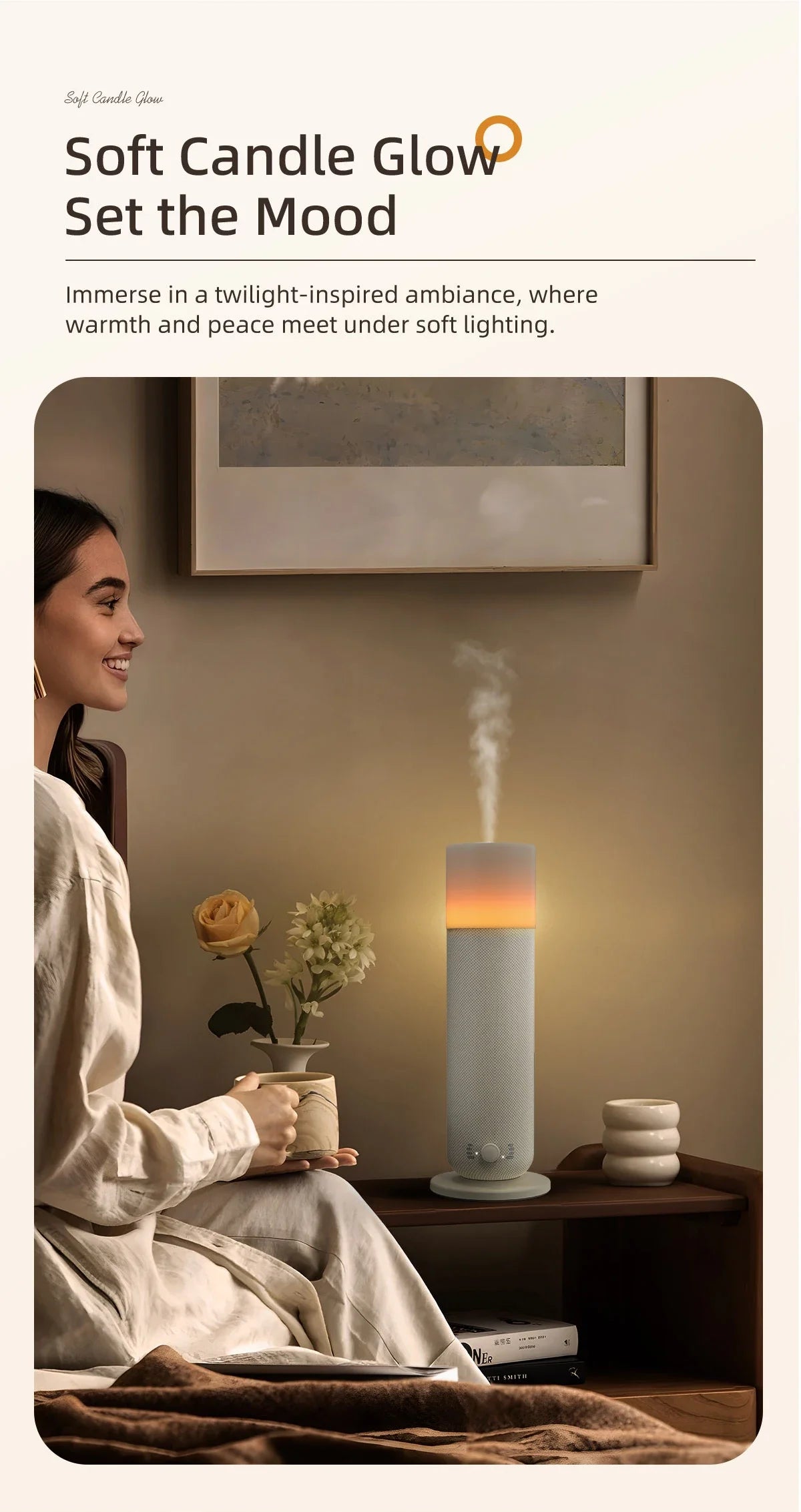 Smart Electric Aroma Diffuser Air Humidifier for Home Scent Diffuser air Freshener  Bluetooth Waterless Essential Oil Diffuser