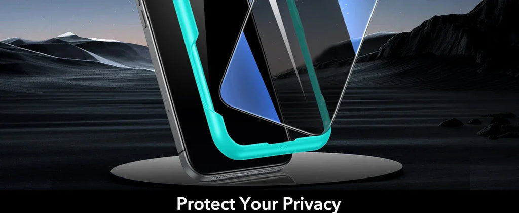 iPhone 16 Pro Max Privacy Tempered Glass Screen Protector (3 Pack) Tidesmit