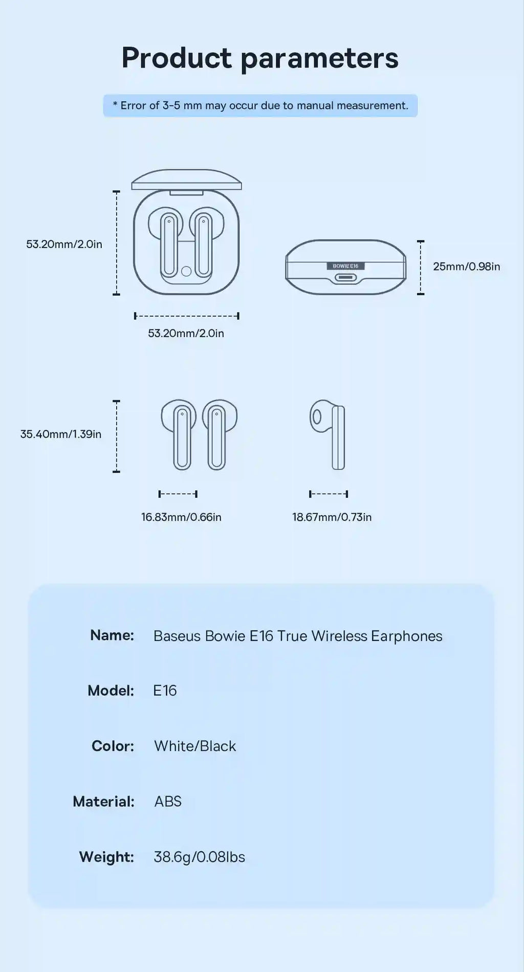 Tidesmit Wireless Earbuds - Bluetooth 5.3 with 30-Hour Battery Life Tidesmit