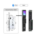 New Bluetooth TTlock App Security Door Camera Lock Video Fingerprint Household Electric Automatic Deadbolt Smart Door Lock