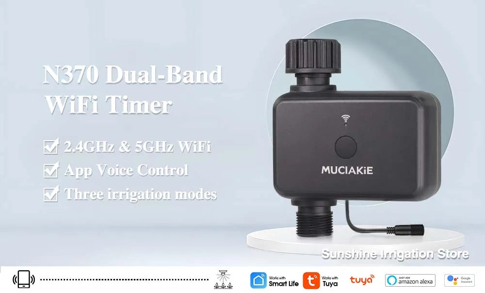 New 5G Dual-band WiFi Smart Garden Timer Irrigation Kit Remote APP Custom Horticulture Mist Cooling System IP55 Life waterproof