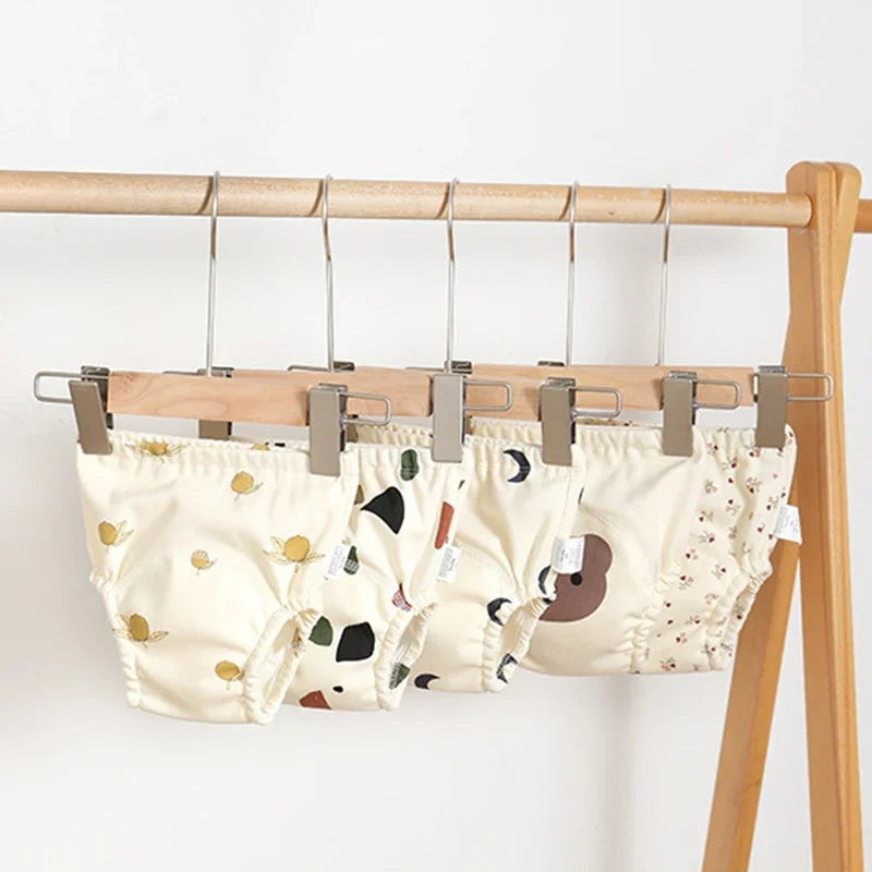 Baby Training Pants Baby Underwear Washable Cute Pattern Breathable Diaper Pants Summer Baby Diapers Cotton Learning Trousers