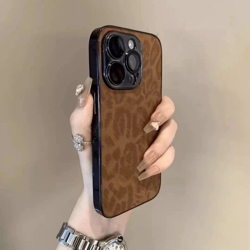 Leopard Print iPhone Case | Shock-Absorbing Drop Protection Brown Tidesmit