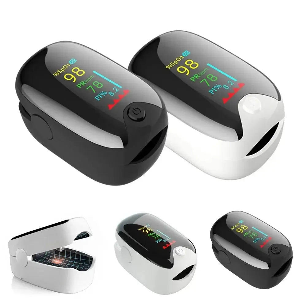 Oxygen Saturation Meter Pulse Meter Finger Clip Pulse Oximeter Digital Fingertip Pulse Oximeter Blood Pressure Monitor