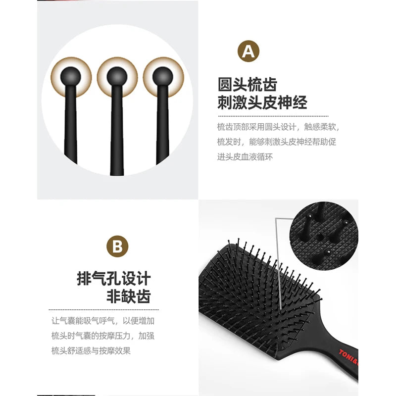 Massage Hair Brush: Anti-Static Scalp Comb for Gentle Daily Styling Massage Chairs Tidesmit