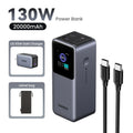 Tidesmit 130W/200W Portable Charger: 20000mAh PD Power Delivery Battery 130W US Bundle Tidesmit