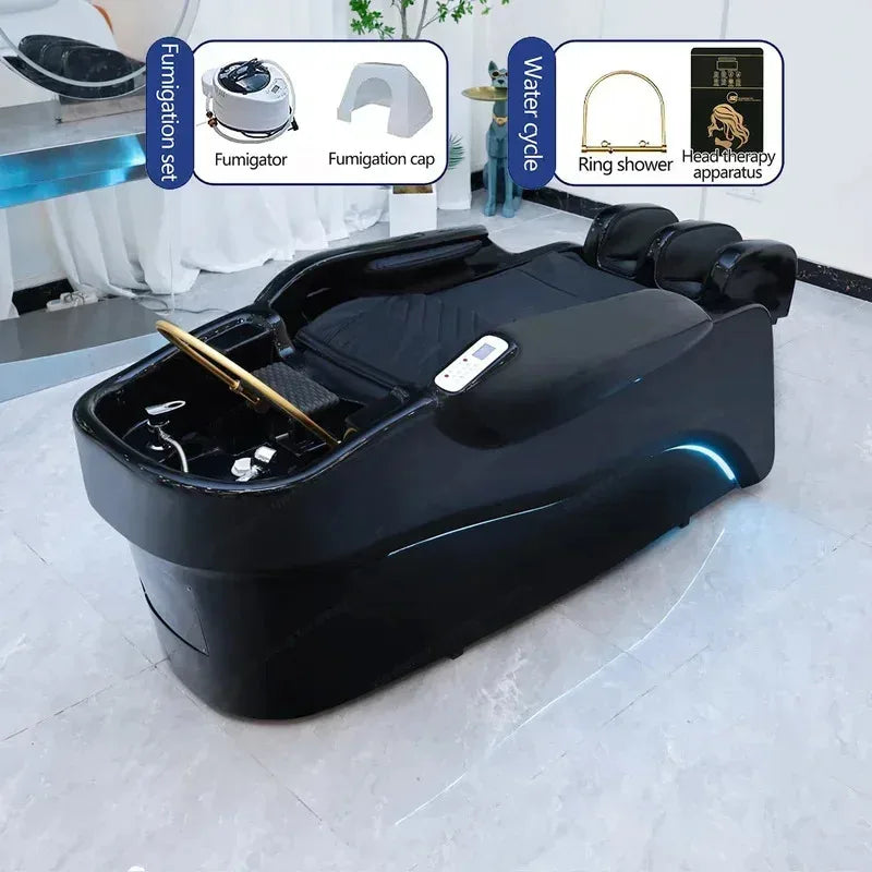 Japanese Shampoo Massage Bed | Ceramic Sink | Tidesmit Salon Furniture Massage Chairs Tidesmit