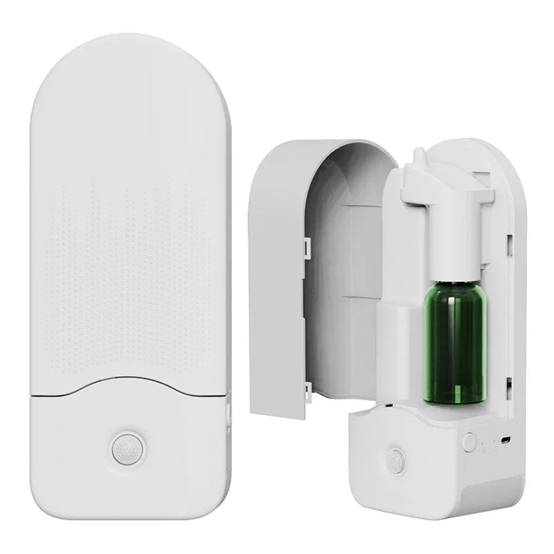 Waterless Aroma Diffuser  Wall Mounted Room Fragrance Essential Oil Aromatherapy Machine Night Light Home Toilet Aroma Machine