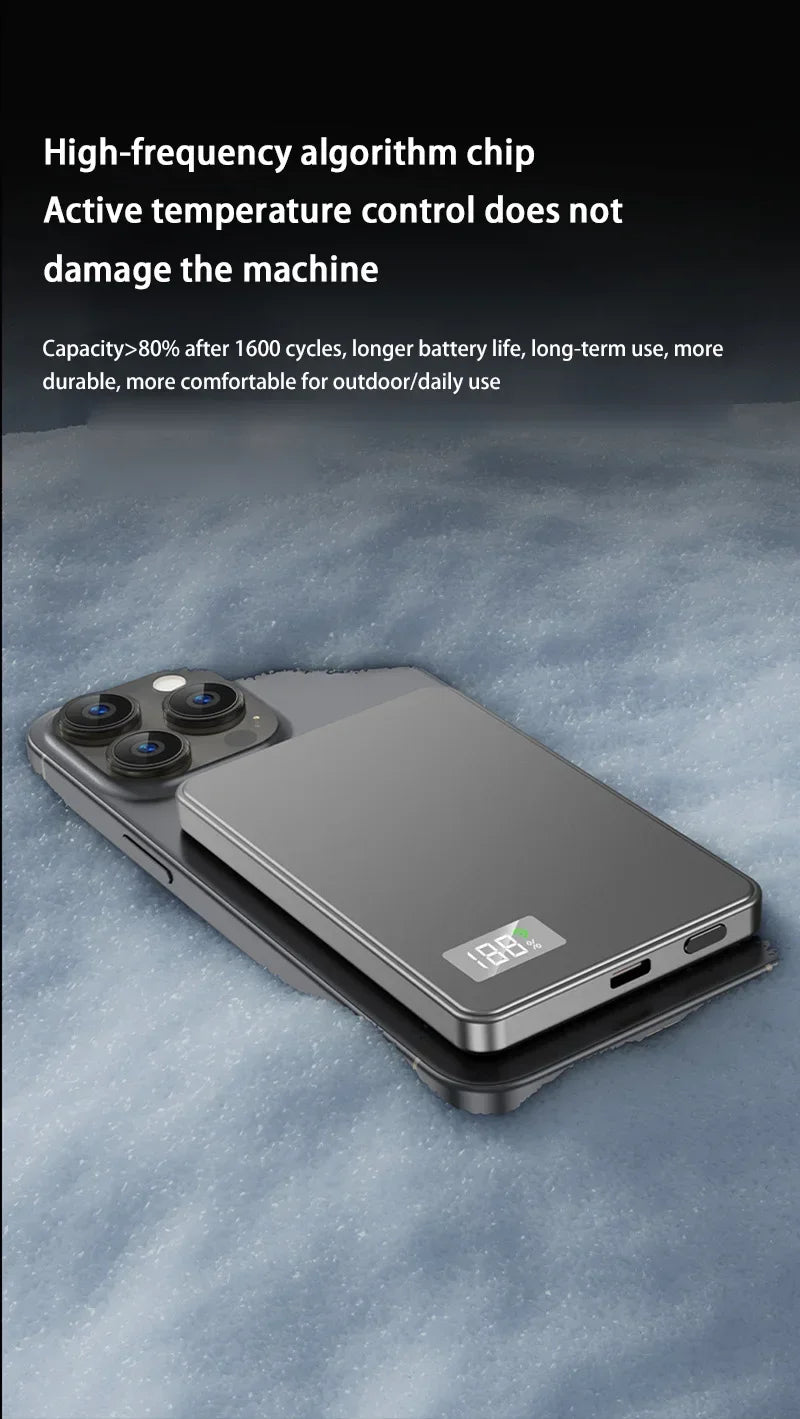 Magnetic Portable Charger 50000mAh - 22.5W Fast Charging Power Bank Tidesmit