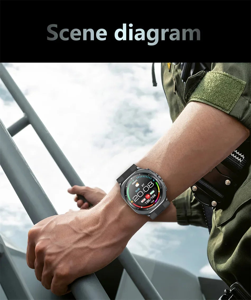 for Samsung Air Pump Airbag Smart Watch Men, Micro Physical Examination Accurate Measure Blood Pressure Sport SmartWatch 2025New