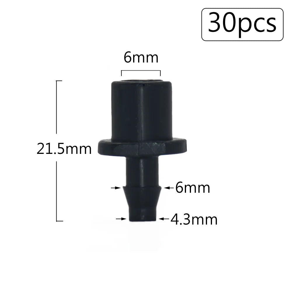 Irrigation Dripper Sprinkler Connector 1/8" 1/4" Hose Barb Tee Elbow Water Pipe Repair  Fitting Garden 3/5 4/7mm Tube Coupler