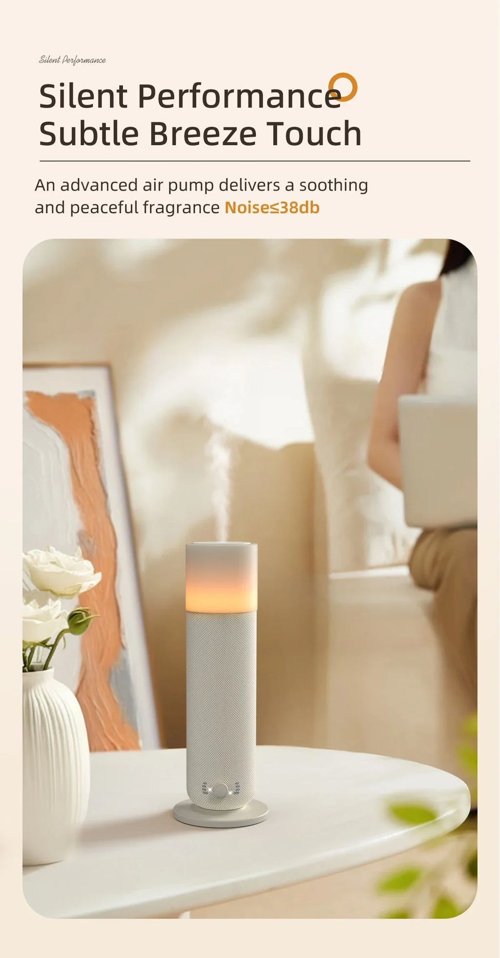 Smart Electric Aroma Diffuser Air Humidifier for Home Scent Diffuser air Freshener  Bluetooth Waterless Essential Oil Diffuser