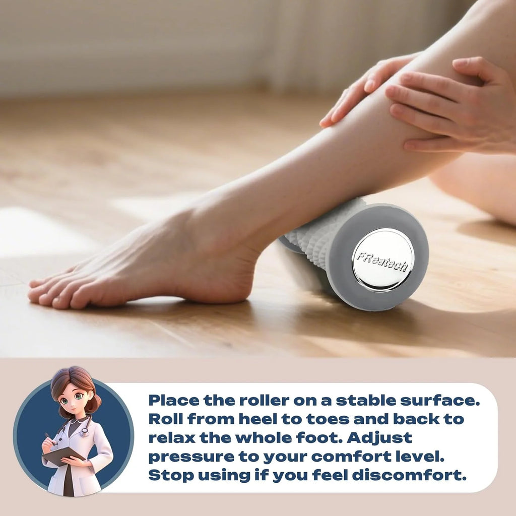Foot Massager Roller for Plantar Fasciitis Relief - Portable Blue Tidesmit Back Massage Instrument Tidesmit