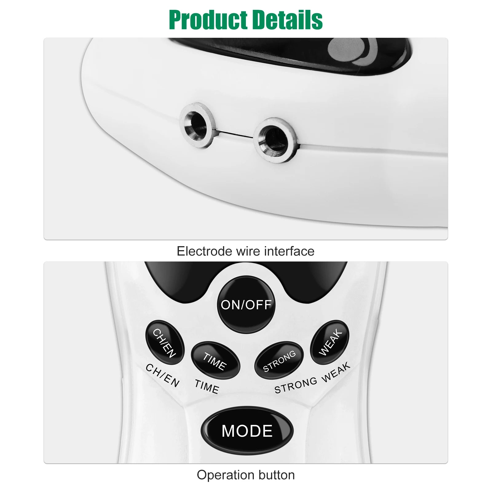 EMS Tens Unit Muscle Massager: Portable Deep Tissue Pain Relief Body Shaping Massage Equipment Tidesmit